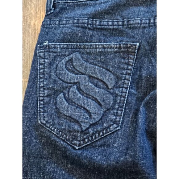 Rocawear Mens Blue Denim Jeans 32x30 With Unique Stitching Back Pocket Design - Picture 4 of 14